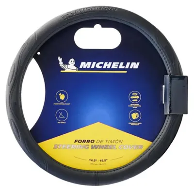Produktbild von MICHELIN Lenkradhülle M, 36,8-39,4 cm, schwarz