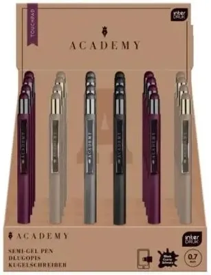 Image de Stylo à bille automatique, pointe 0,7 mm, couleur noire (boîte de 24) - INTERDRUK