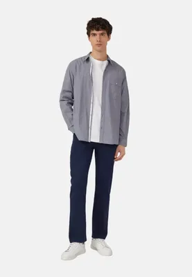 Zdjęcie produktu dla s.Oliver 2174260.59K1.L, Koszula męska, Dorosły, Męski, Niebieski, L, Casual