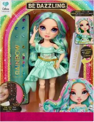 Zdjęcie produktu dla Rainbow High Be Dazzling Fashion Dolls- Celine Turquoise (Teal), Lalka modowa, Damski, 4 lat(a), Chłopak, dziewczyna, Morski