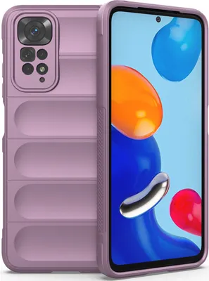 Produktbild von Redmi Note 11S Hülle, Weich TPU Silikon Stossfest Anti-rutsch Schutzhülle für Xiaomi Redmi Note 11 / Note 11S Lila