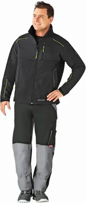 Produktbild von Softshelljacke Neon Gr.L grau/grün