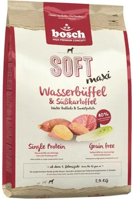 Produktbild von BOSCH Soft Maxi Water buffalo and sweet potatoes - trockenfutter für Hunde - 2 5kg