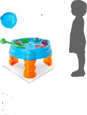 Image de Jeu de table aquatique, avec pêche, facile à nettoyer, bleu