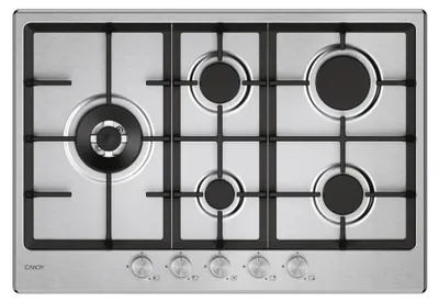 Immagine prodotto di Candy CHG7WL4WTX Piano Cottura acciaio inox Da incasso 74.5 cm Gas 5 Fornelli