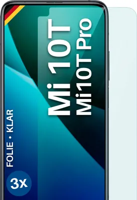 Produktbild von moex® 3x Schutzfolie kompatibel mit Xiaomi Mi 10T / Mi 10T Pro - Displayschutzfolie dünn Folie, Klar