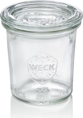 Produktbild von WECK 761- Mini-Sturzglas 140ml 761, o. Ringe u. Klammern, klar (12er Pack)
