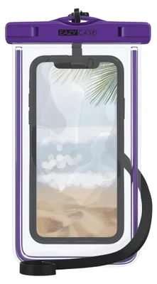 Produktbild von EAZY CASE - wasserdichte Unterwasserhülle, Handyhülle Universal Unterwassertasche, Handy Tasche wasserfest, für alle Smartphones bis 6,7" mit Umhängeband in Lila