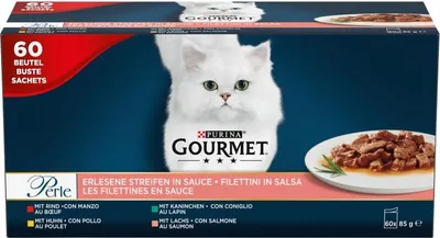 Zdjęcie produktu dla GOURMET 12321177, Dorosły, Wołowina, Kurczak, Królik, Łososiowy, 85 g