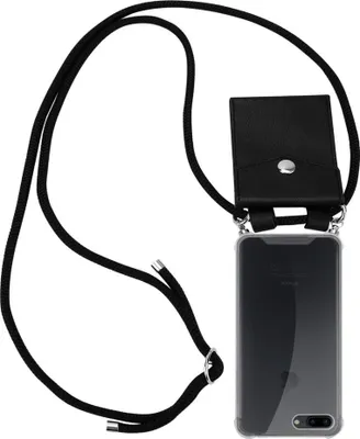 Produktbild von Cadorabo Schutzhülle für Apple iPhone 7 PLUS / 7S PLUS / 8 PLUS Hülle in Schwarz Handy Kette Kordel abnehmbares Etui