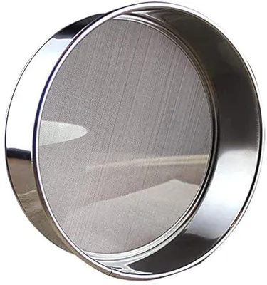 Image de Tamiseur en acier inoxydable - Tamiseur à mailles fines - Qualité 304 - 15 x 45 cm