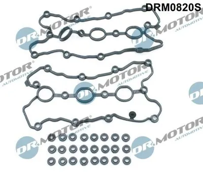 Produktbild von DR.MOTOR AUTOMOTIVE Dichtungssatz Zylinderkopfhaube Ventildeckel für AUDI A6 Avant (4F5, C6) DRM0820S