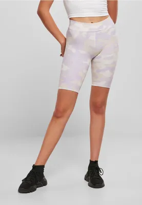 Obrázok produktu pre Urban Classics TB3423 | Dámske cyklistické šortky s vysokým pásom Camo Tech XS až 5XL - farba: lilaccamo - veľkosť: M