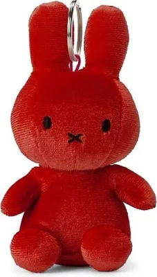 Produktbild von Miffy Samt Schlüsselbund Erdbeere Rot