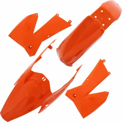 Obrázok produktu pre Sada 4 POLISPORT oranžových plastových kapotáží pre Ktm EXC