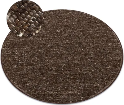 Produktbild von NEPAL 2100 Kreis tabac braun Teppich – Wolle, doppelseitig, natur braun rund 100 cm