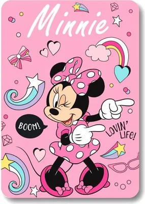 Obrázok produktu pre Disney Minnie Mouse útulná deka pre deti 140 x 100 cm pre väčšie pohodlie