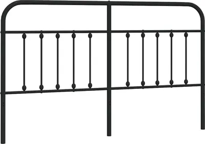 Produktbild von vidaXL Ersatz-Kopfteil Metall Schwarz 180 cm