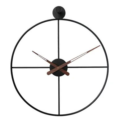 Zdjęcie produktu dla Designerski zegar ścienny Clean Black 50cm