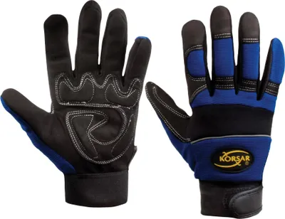Imagen del producto de Guante de protección SW-Stahl, modelo Mecánico 11551L G Premium, color azul/