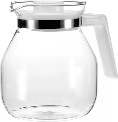 Produktbild von Glaskanne feuerfest, mit Deckel, Inhalt: 1,00 Liter, Höhe: 160 mm, ø: 130 mm