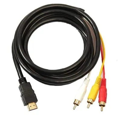 Produktbild von HDMI-auf-RCA-3-Kabel, HDMI-auf-RCA-Konverterkabel, unidirektionales HDMI-Übertragungskabel, 1,5 m RCA