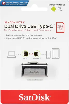 Produktbild von SanDisk Ultra Dual Drive 256GB Type-CTM USB SDDDC2-256G-G46