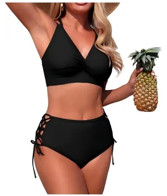 Produktbild von Novocloud Bikini Damen Set Bauchweg High Waist Zweiteiliger Badeanzug Push Up Bi