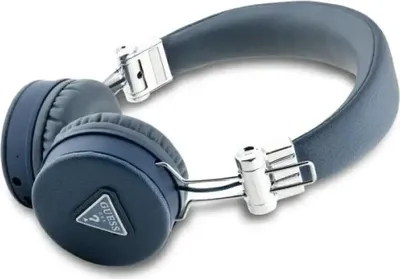 Obrázok produktu pre Guess Słuchawki Nauszne Bluetooth Enc Gubh70Pgtspsb Niebieski/Blue Grained Classic Round Shape