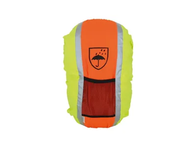 Produktbild von FASI Reflex-Rucksackhülle SB-verpackt, mit 2 Refle gelb-orange