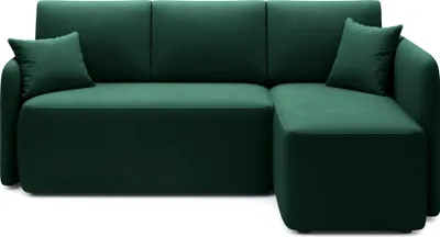 Produktbild von Krudox HADS Ecksofa 206x89x150 cm - Schlafsofa mit Bettkasten - Couch mit Stauraum - Sofa mit Schlaffunktion 184x115 cm - Rechts - Stoff: Lukso 35