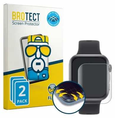 Produktbild von 2x BROTECT Fullscreen Schutzfolie für Huawei Watch Fit 5 Displayschutz Folie Fullcover Klar Transparent