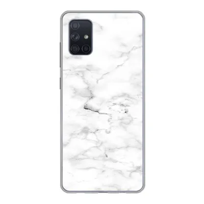 Produktbild von MuchoWow® Handyhülle Schutzhülle Hülle für Samsung Galaxy A71 Marmor - Weiß - Grau Silikon Softcase Handy Hülle - Kartenbesitzer
