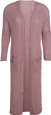 Produktbild von Knit Factory Jasmin Lange Strickjacke - Alt Rosa - 40/42