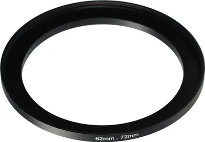 Produktbild von vhbw Step-Up-Ring Adapter 62mm - 72mm für Kamera Objektiv - Filteradapter, Metall Schwarz