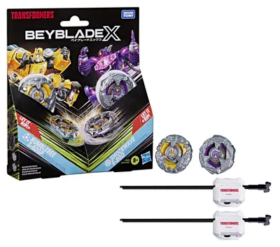 Immagine prodotto di Collaborazione tra Beyblade X e Transformers: Bumblebee 3-60GP contro Shockwave 5-80O