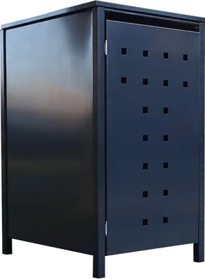 Produktbild von 1 Tailor Mülltonnenbox Basic für 120 Liter Tonne Stanzung 7 komplett Anthrazit