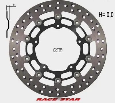 Produktbild von Ng Vordere Bremsscheibe Race Star Premium Für Yamaha Mt-10 '16-'22, R1 / R6 Gytr '20-'22, Yzf R1 / R6 '16-'19 (320X132X5Mm