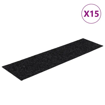 Obrázok produktu pre vidaXL Samolepiace rohože 15 ks 76x20 cm čierne obdĺžnikové
