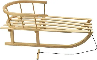 Productafbeelding van Famanu houten glijbaan met rugleuning voor kinderen - ideaal voor de winter