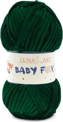 Obrázek produktu pro Luna Art Baby Fox Wool - Měkká, odolná zelená polyesterová vlna, 100 g