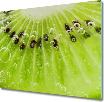 Imagen del producto de Placa de vitrocerámica para encimera, 60x52 cm. Protector de salpicaduras de vidrio. Tabla de cortar. Kiwi