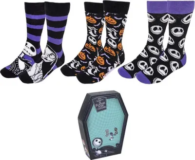 Obrázek produktu pro Ponožky Nightmare Before Christmas - Sada 3 ks ponožek (velikost 38/45)