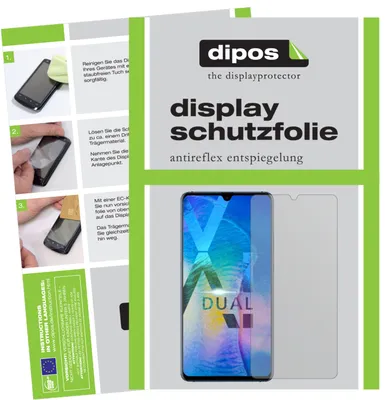 A collage showing instructions for applying a screen protector and a product shot of a screen protector next to a smartphone.