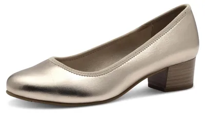 Immagine prodotto di Décolleté da donna Jana con tacco a blocco, vegani, color champagne, taglia 40