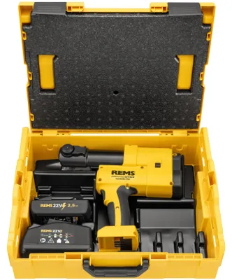 Produktbild von REMS AKKU-PRESS 22V Connected (mit OLED-Display, zur Herstellung) 576015 R220