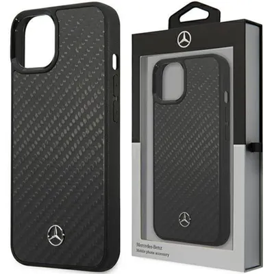 Produktbild von Mercedes MEHCP13SRCABK iPhone 13 mini 5,4" schwarz Carbon Hartschalenhülle Dynamic Line Handyhülle