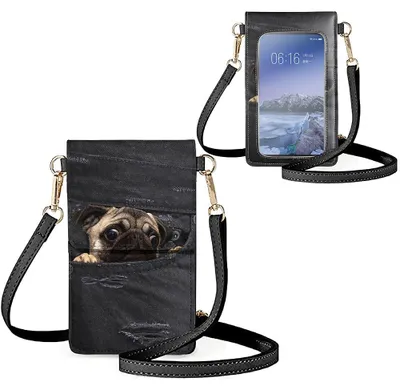 Image de Petit sac bandoulière pour téléphone, idéal pour les femmes, avec porte-cartes