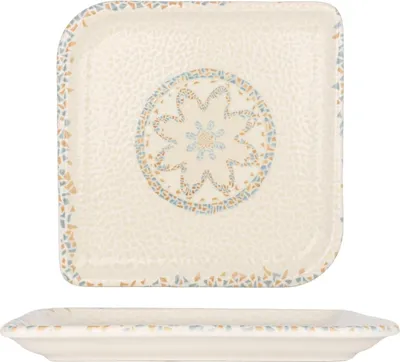 Image de By Bone Plat de service - Tessera - Porcelaine - 22 x 22 cm