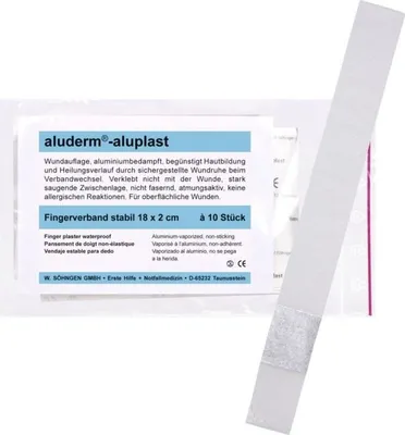 Image de SÖHNGEN 1009161 aluderm®-aluplast pansement pour les doigts - stable, 18 x 2 cm, 10 pièces